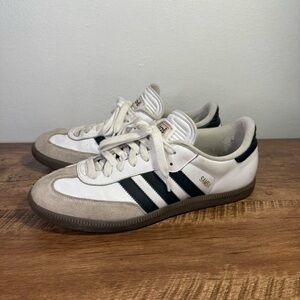 SOLD** Adidas Samba Classic Black White Brown Gum Sole